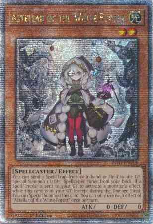 Yu-Gi-Oh! Astellar of the White Forest - INFO-EN013 - Quarter Century Secret Rare - 1st Edition