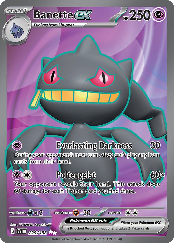 Ultra rare sv01-229 – Pokémon Banette ex - 229/198 - Ultra Rare [sv01-229] [Ultra]