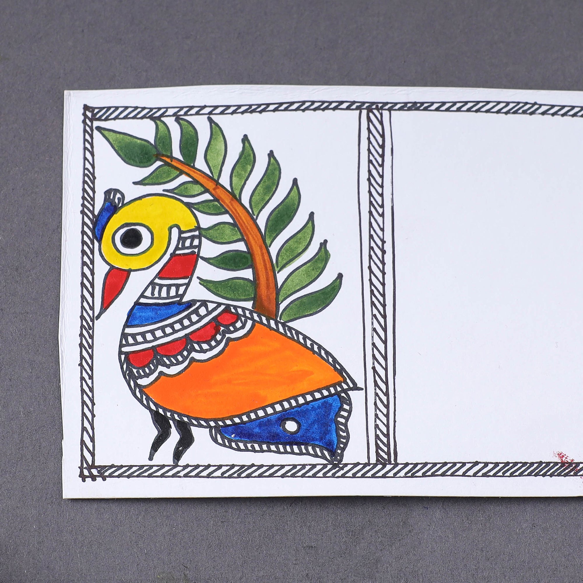 ITOKRI CRAFTS INITIATIVE Assorted - Madhubani Handpainted Post Card (3.5 x 5.5 in) - view 2