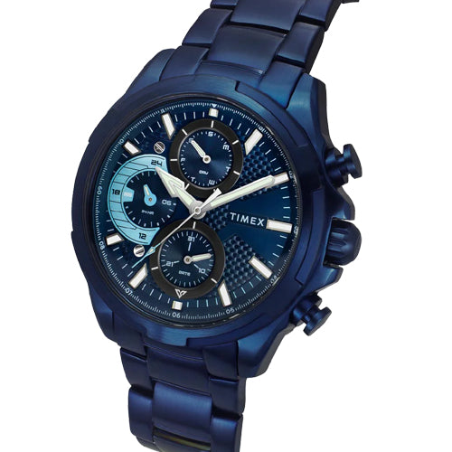 Timex E Class Men Blue Round Dial Analog Watch 44mm TWEG25003 - view 2