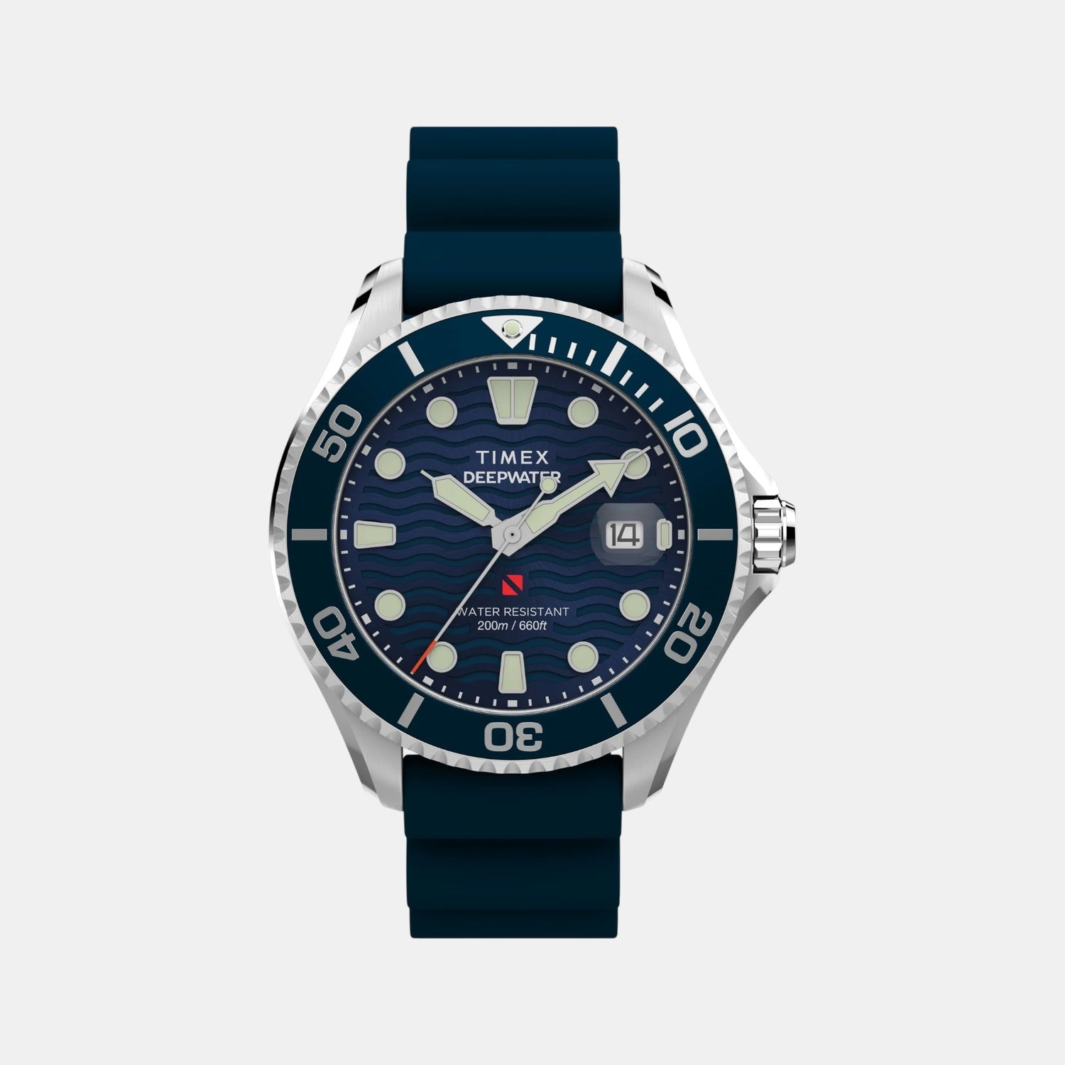 Timex Deepwater Men Quartz Blue Dial Analog Synthetic Watch TW2W81500UJ