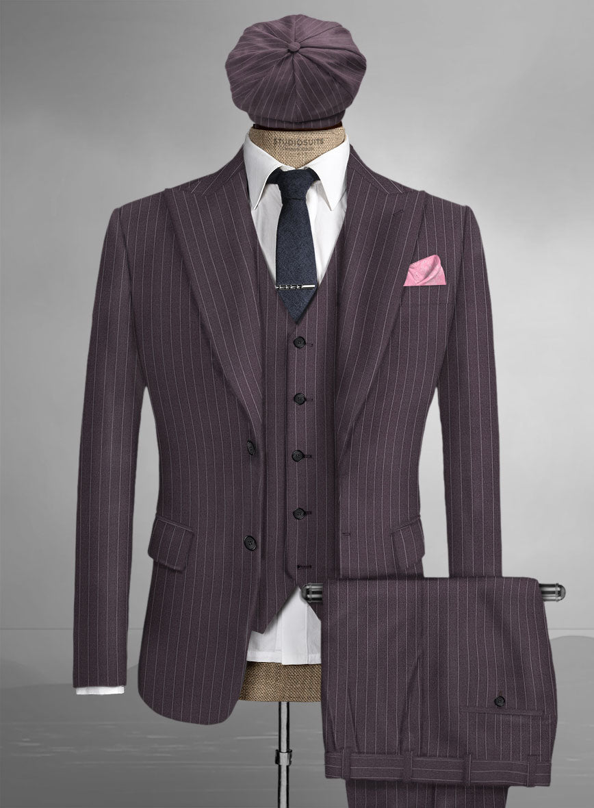 StudioSuits Thomas Shelby Peaky Blinders Wine Wool Suit
