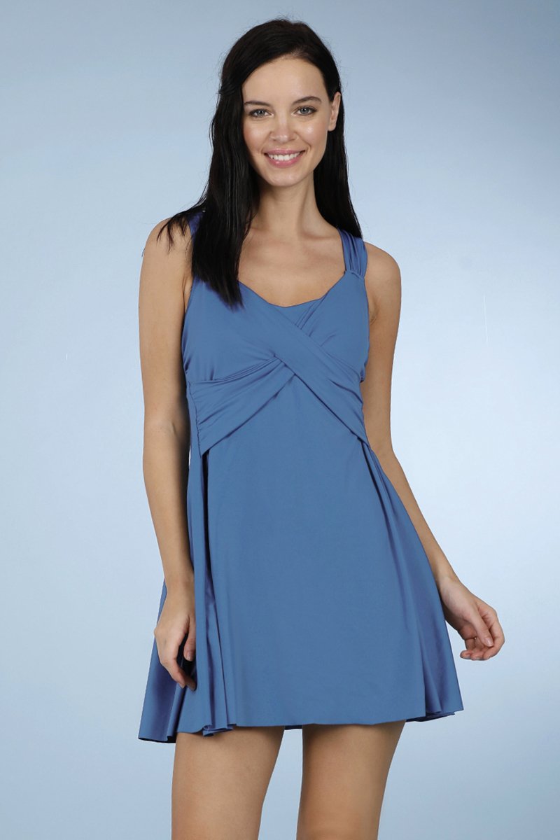 amante Flared Swim Dress - Globe