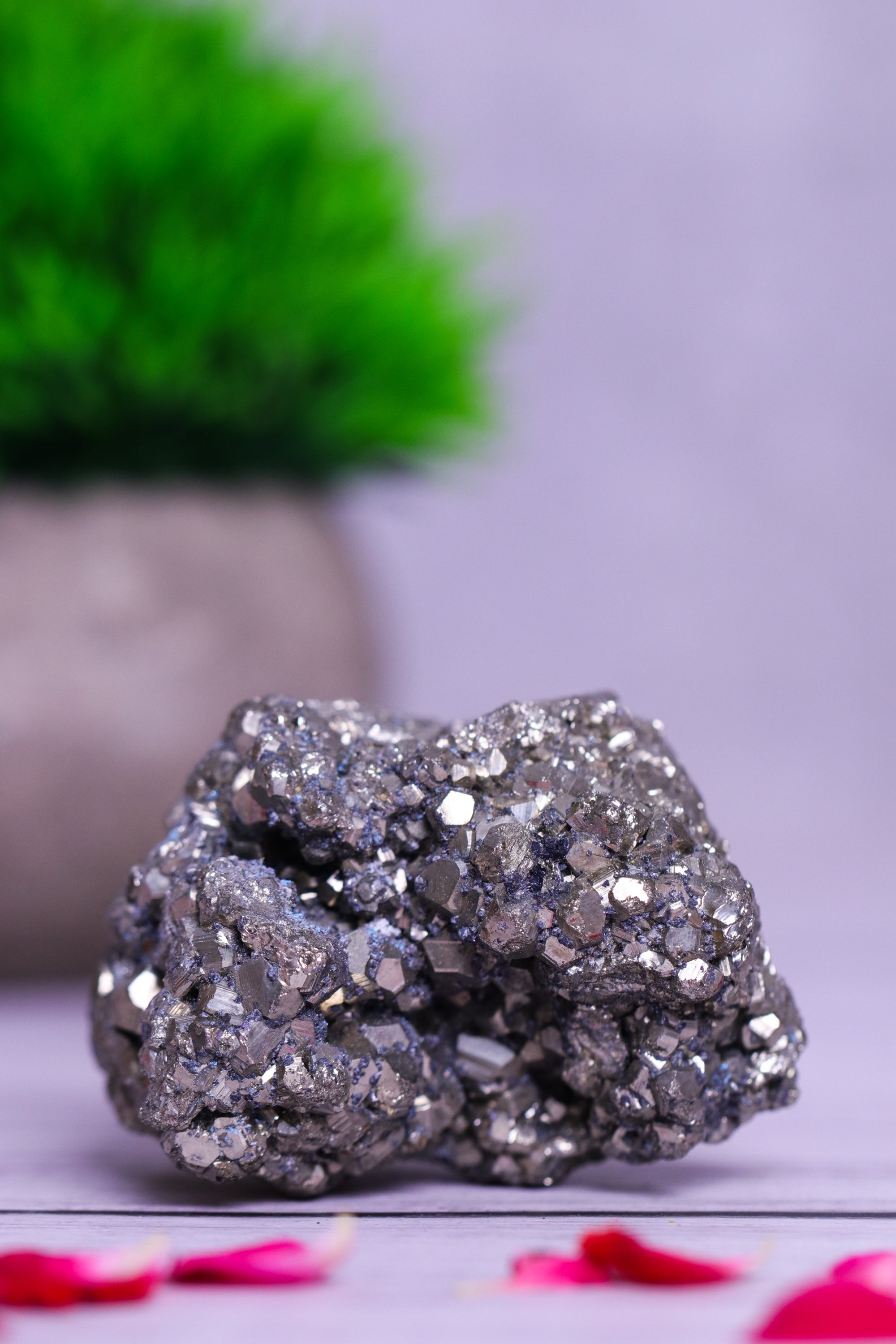 Pyrite tumble medium – Studio Vaidik Pyrite Tumble (Medium) to attract prosperity, boost confidence, and enhance mental clarity
