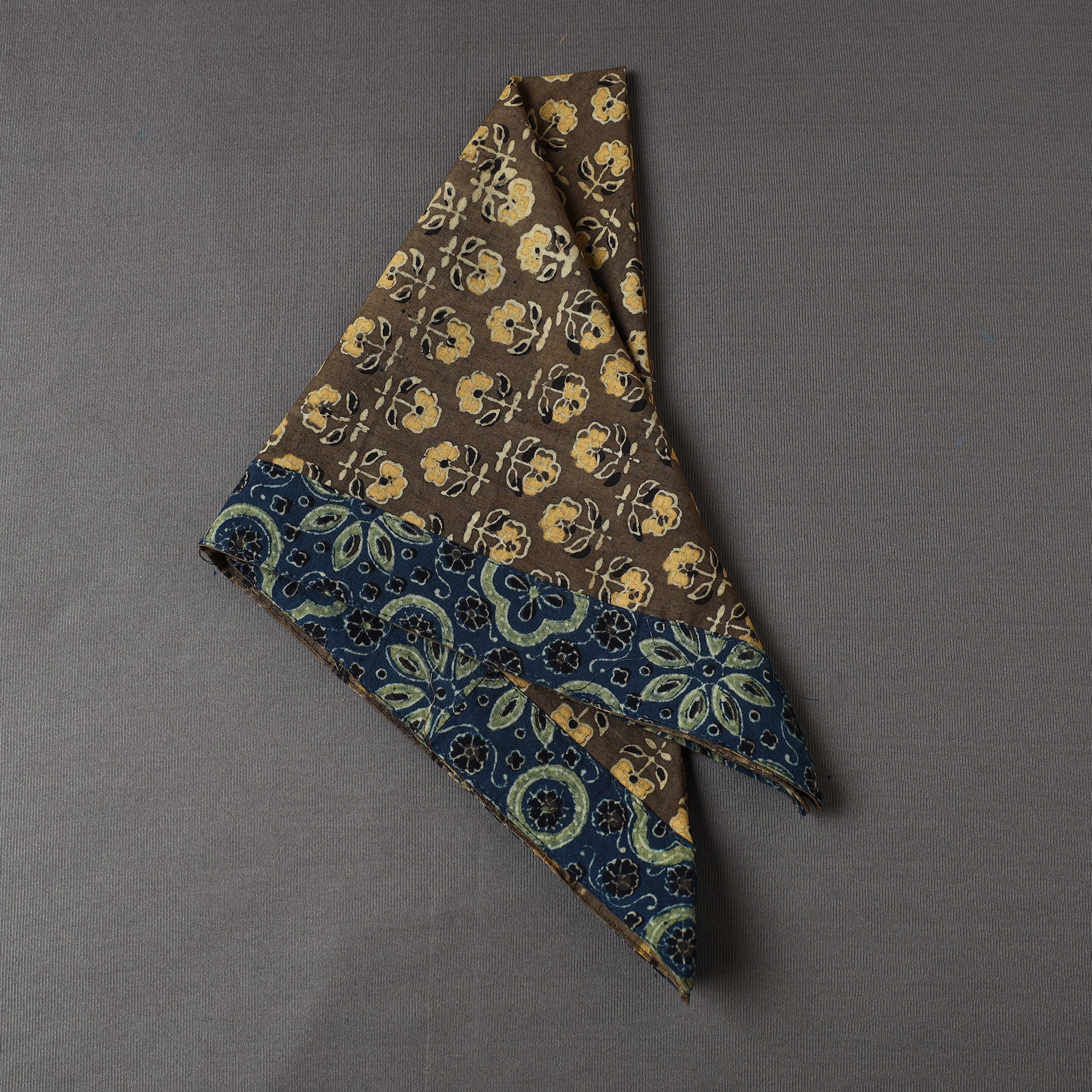 NOORI BAZAR Ajrakh Block Printed Cotton Bandana