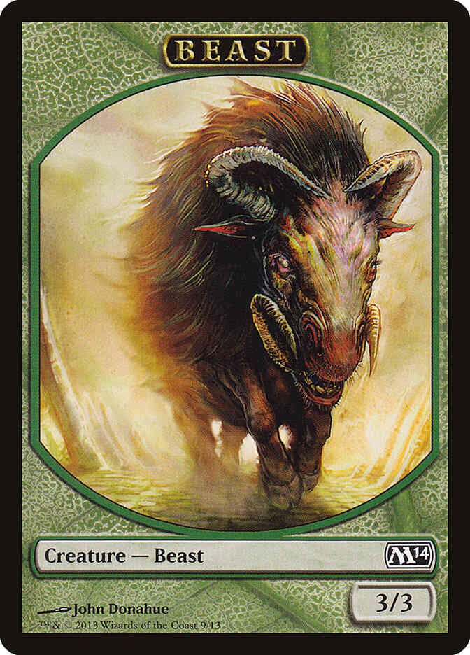 Token 09 magic – Beast Token [09] [Magic 2014 Tokens] [Non-Foil]