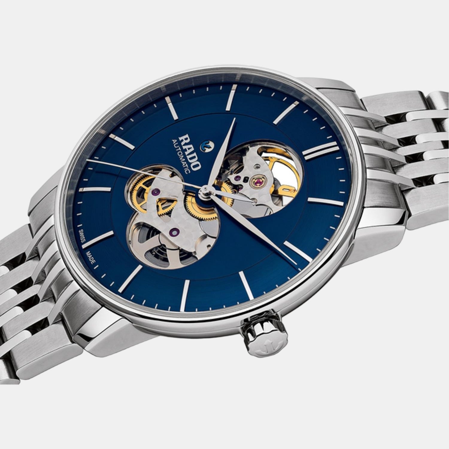 Rado Coupole Women Quartz Blue Dial Analog Stainless Steel Watch R22894203 - view 2