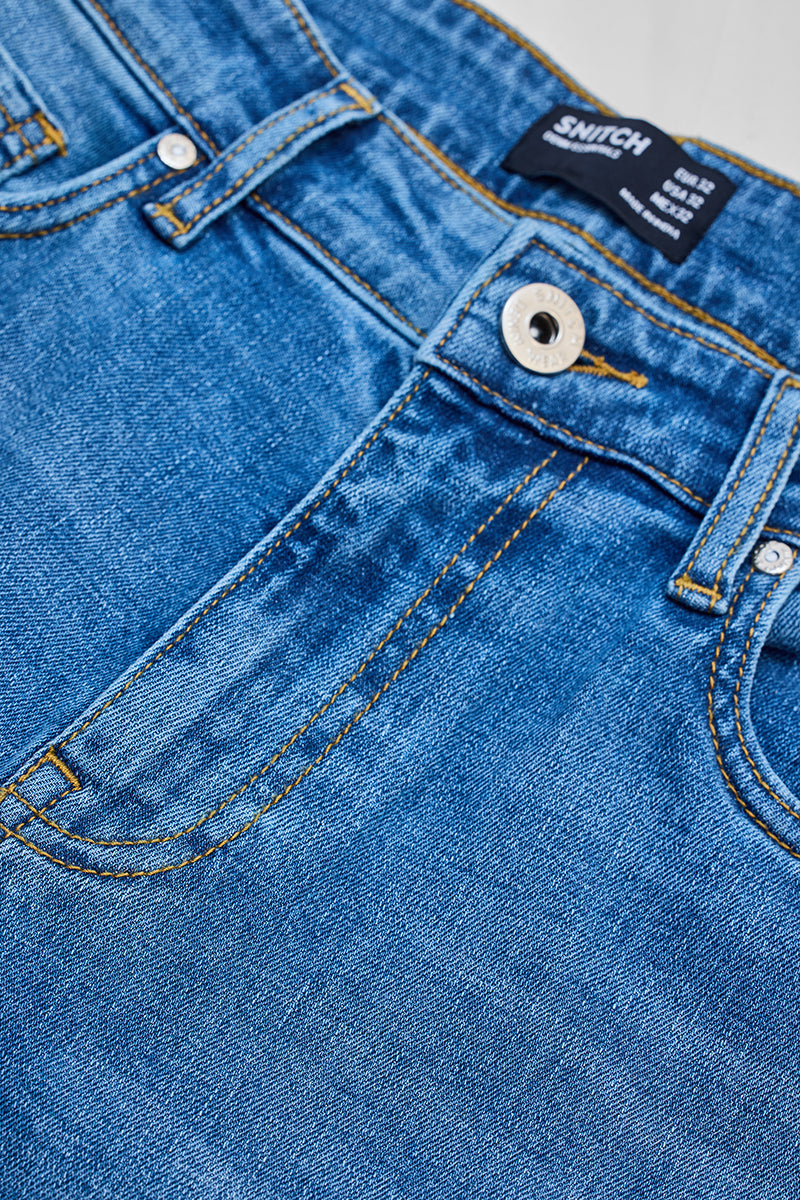 SNITCH Light Blue Regular Fit Jeans - view 2
