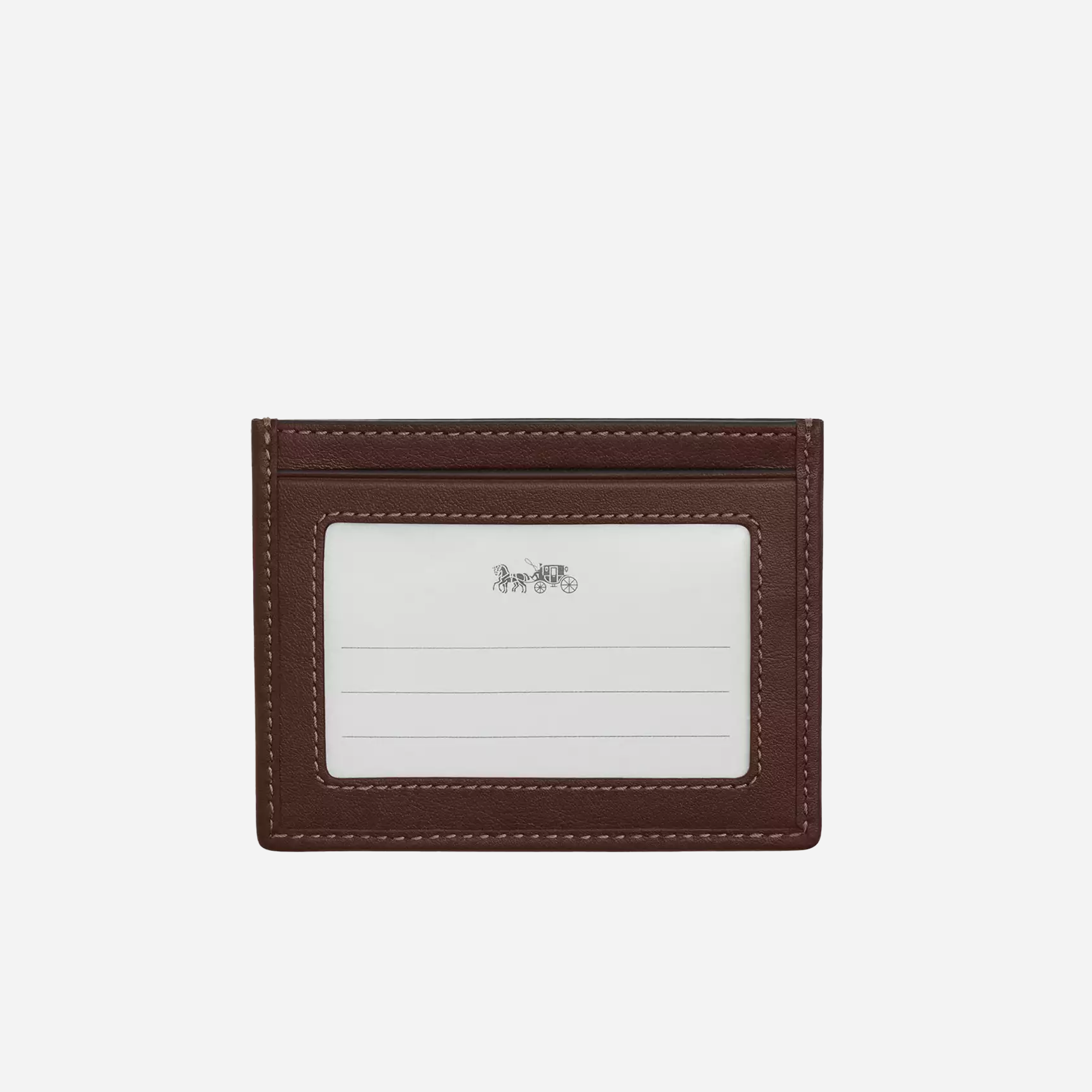 COACH Slim Id Card Case In Signature Jacquard Oak/Maple - view 2