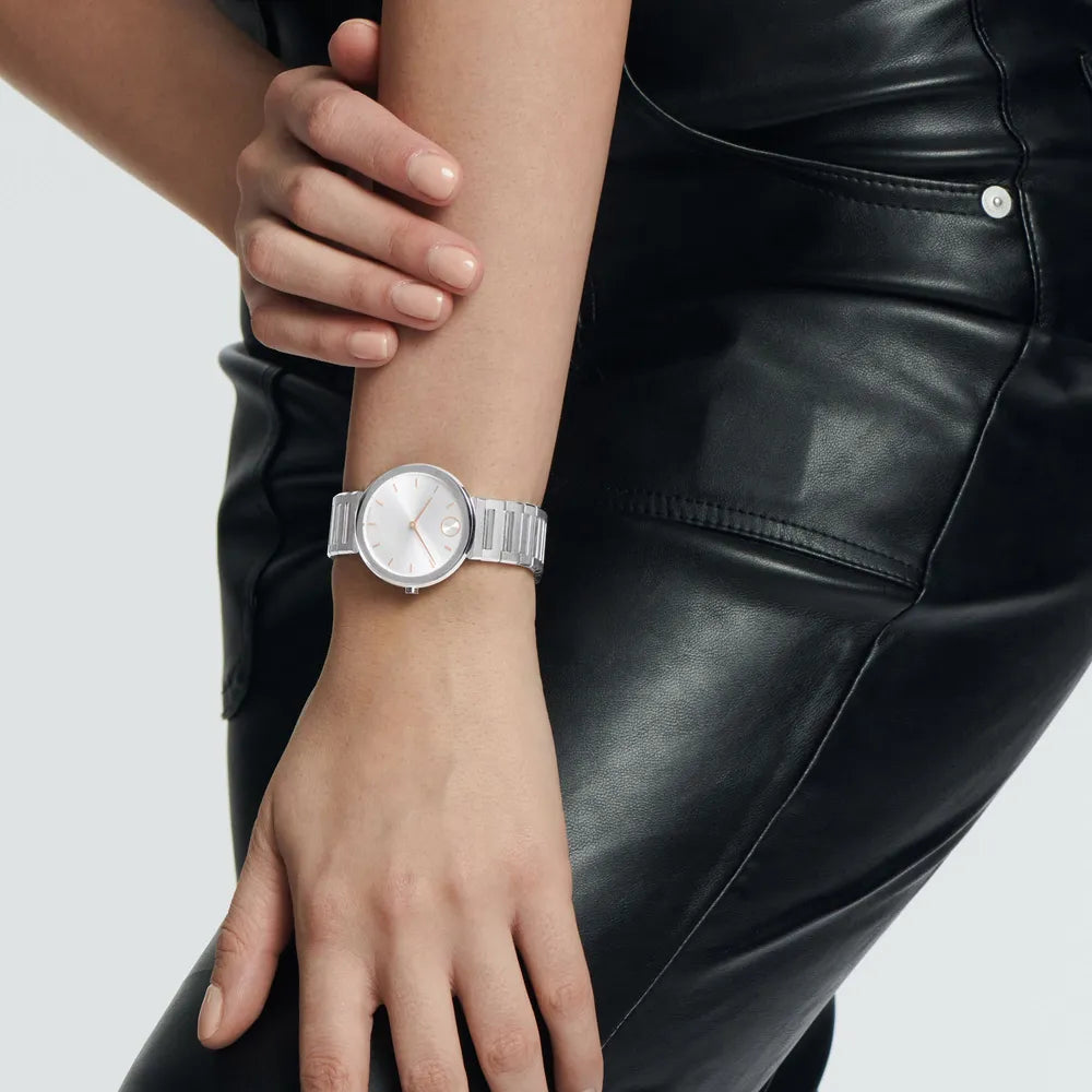 Movado Bold Women Quartz Silver Dial Analog Stainless Steel Watch 3601090 - view 4