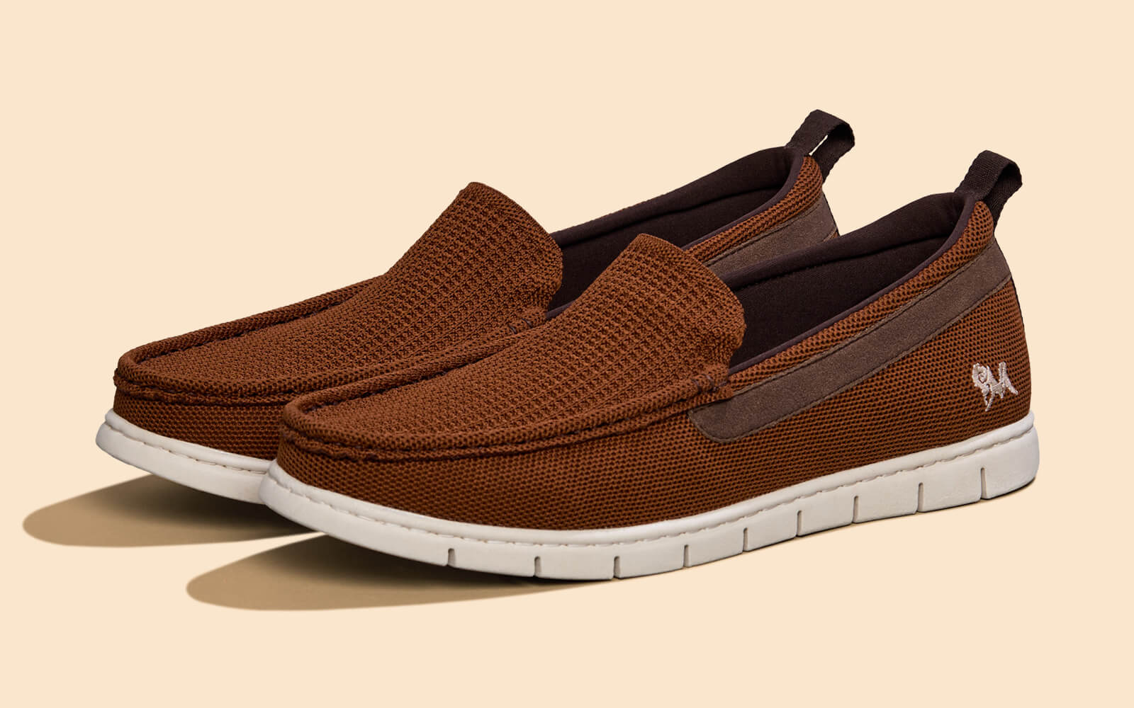 Neeman's Flex Knit Loafers : Tan - view 4