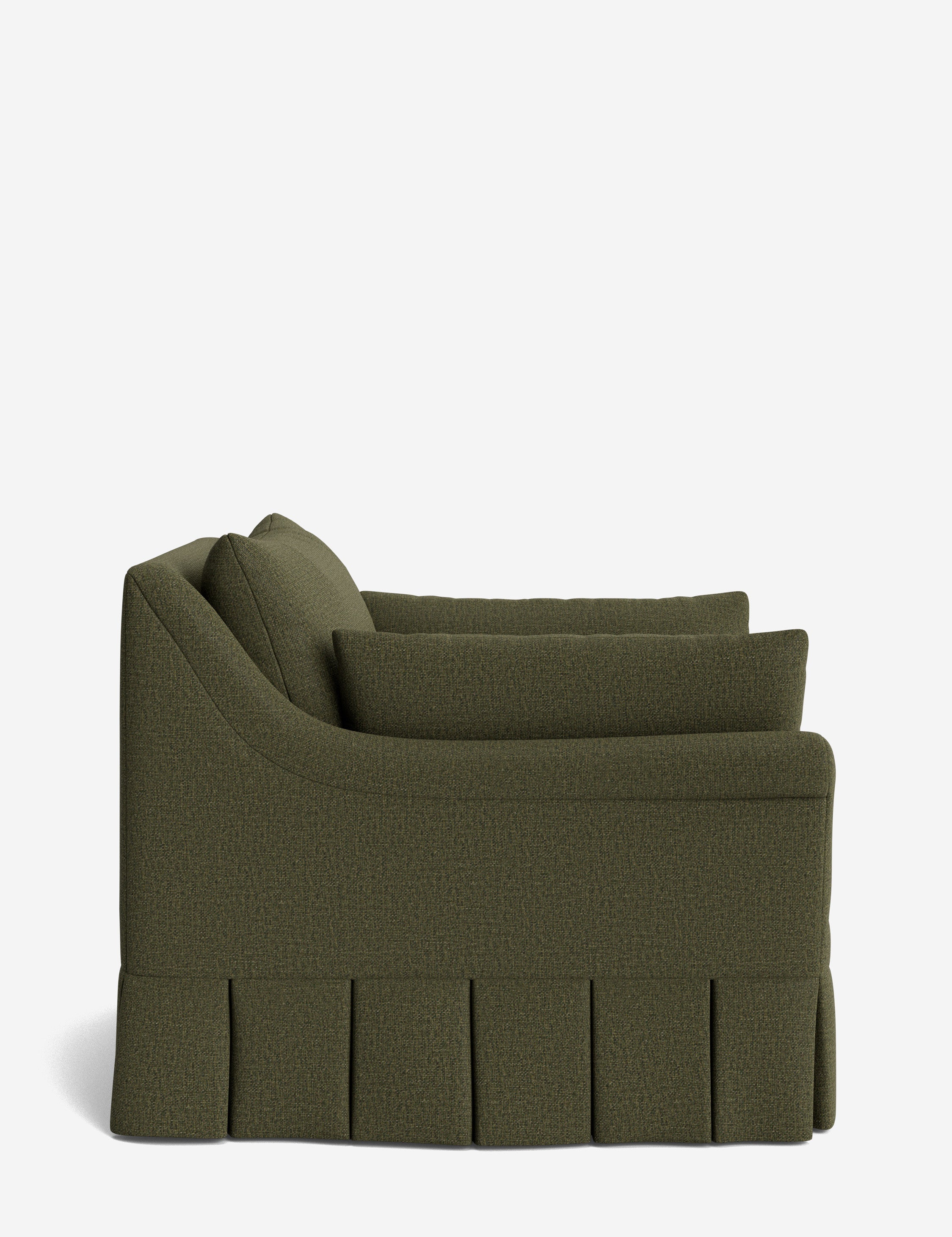 Lulu and Georgia Portola Rolled Arm Luxe Depth Pleated Chair - view 60
