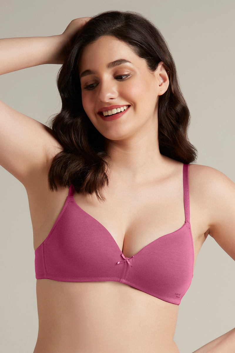 Amante Smooth Style Padded Non-Wired Cotton Bra - Malaga