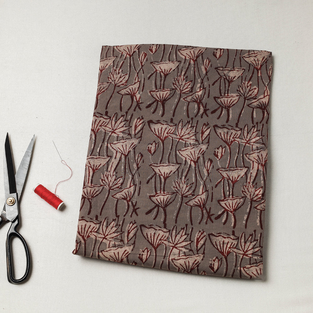 BINDAAS UNLIMITED Brown - Bindaas Block Art Printed Cotton Precut Fabric