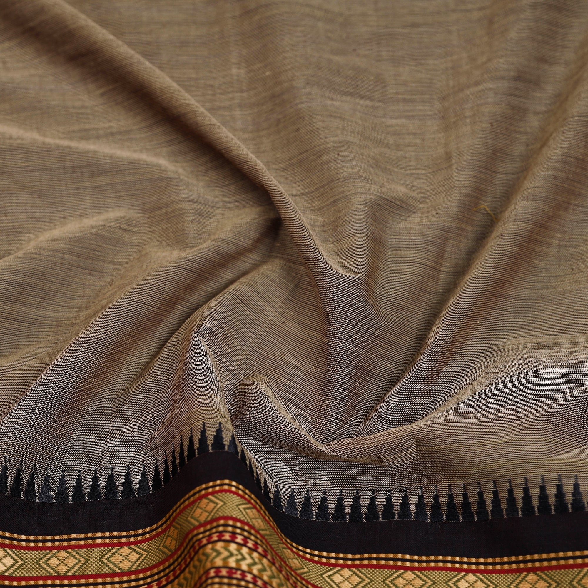 NOORI BAZAR Brown - Dharwad Cotton Blouse Piece 40 - view 2
