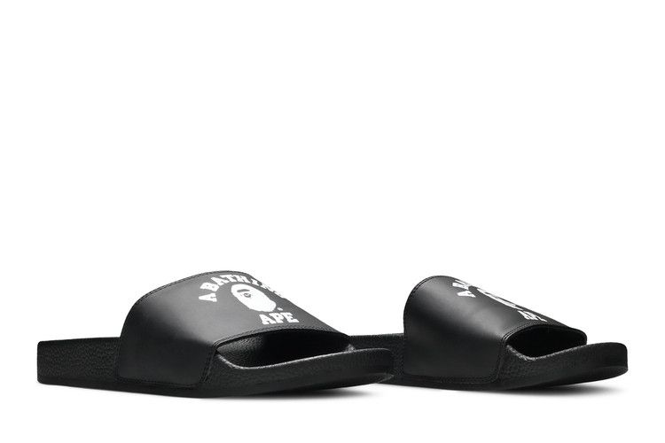BAPE A Bathing Ape College Slide Black - view 7