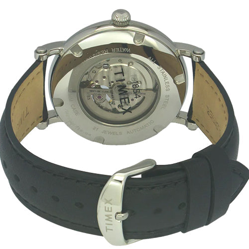 Timex E Class Men's Black Dial Round Case Automatic Function Watch 44mm TWEG16716 - view 3