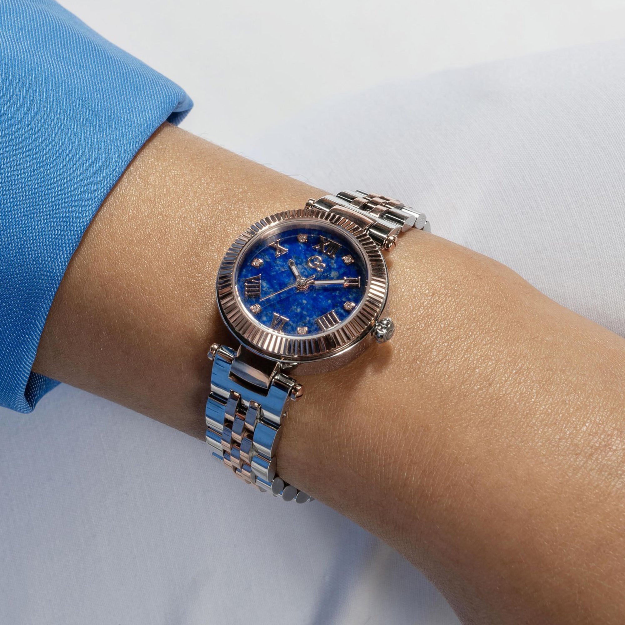 GC Flair Small Women Quartz Blue Dial Analog Stainless Steel Watch Z02004L7MF - view 7