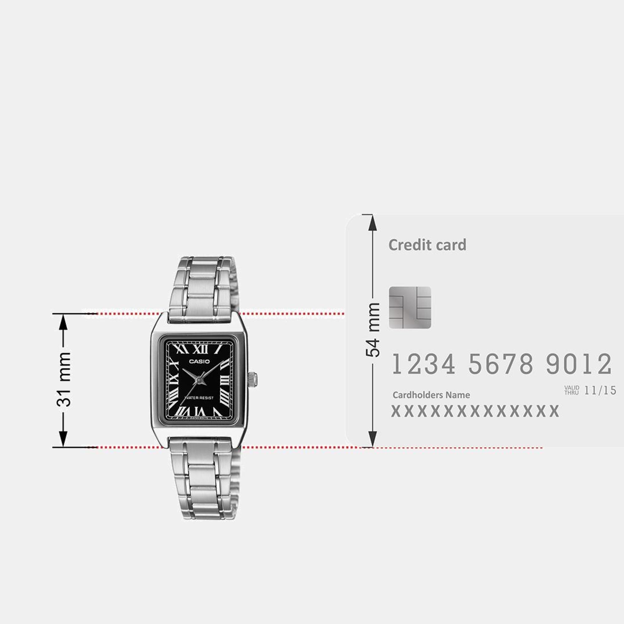 Casio Enticer Women Quartz Black Dial Analog Stainless Steel Watch A2278 - view 8