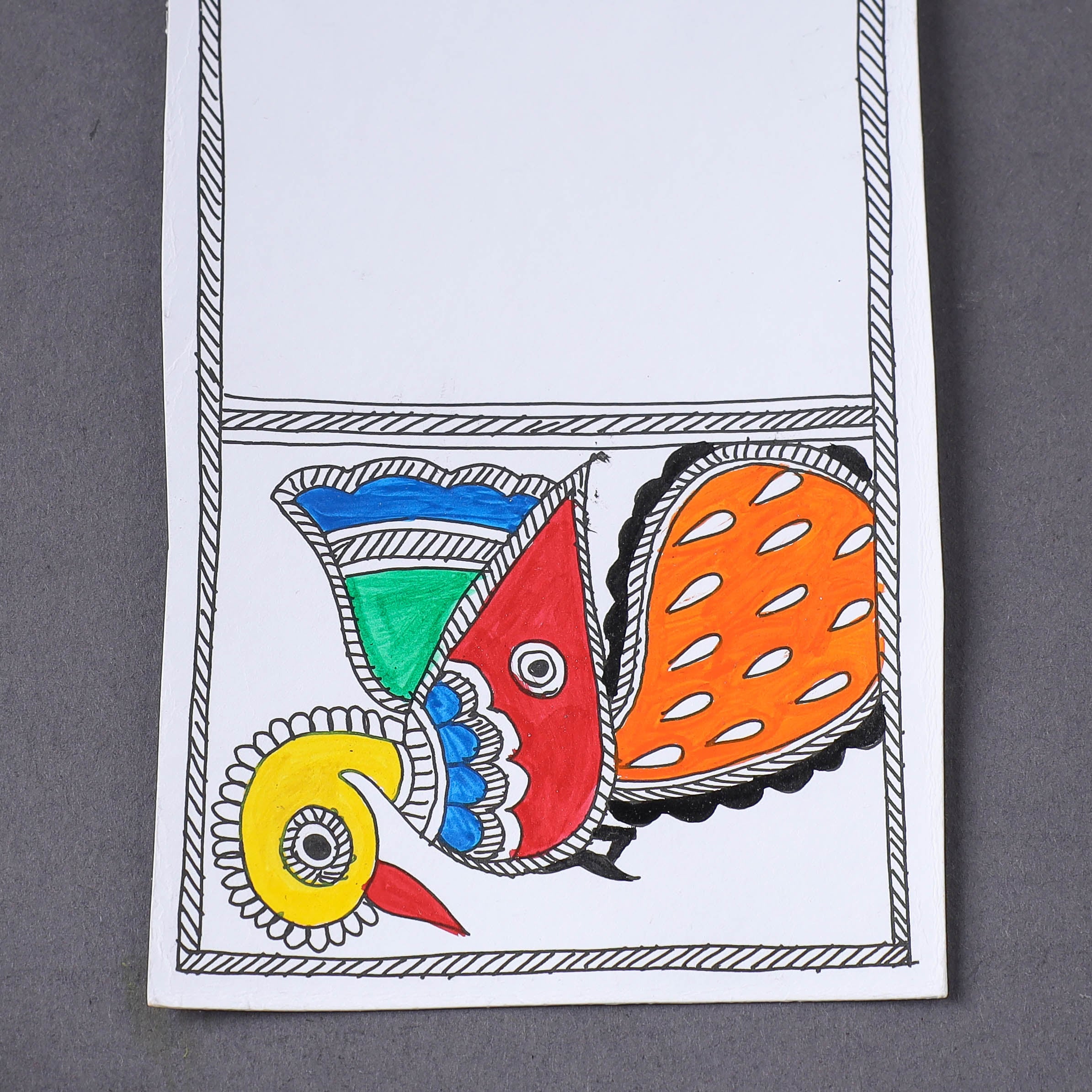 ITOKRI CRAFTS INITIATIVE Assorted - Madhubani Handpainted Post Card (3.5 x 5.5 in) - view 2