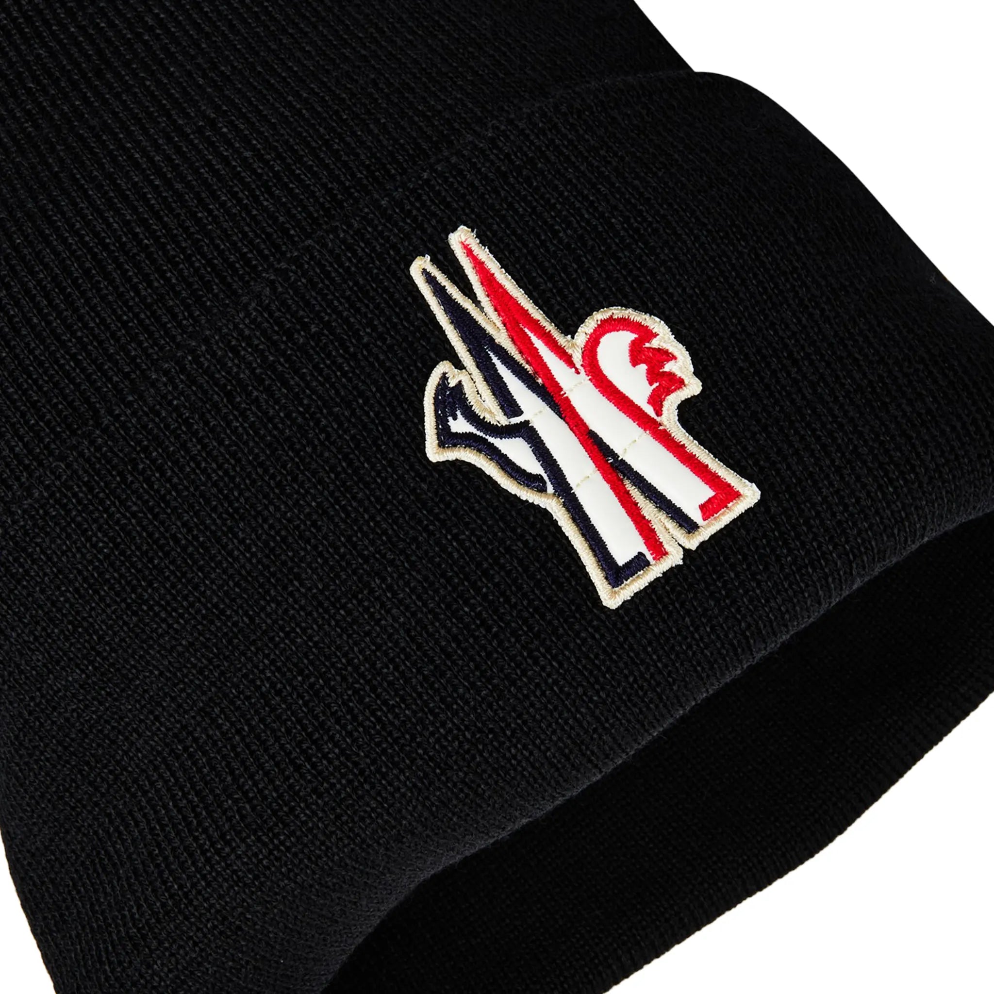 Moncler Pure Wool Black Beanie - view 2