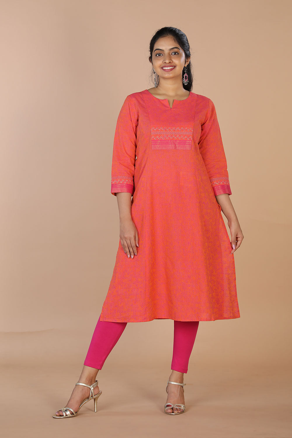 Kalanjali Ethnics Festive cotton blockprinted kurti - view 4
