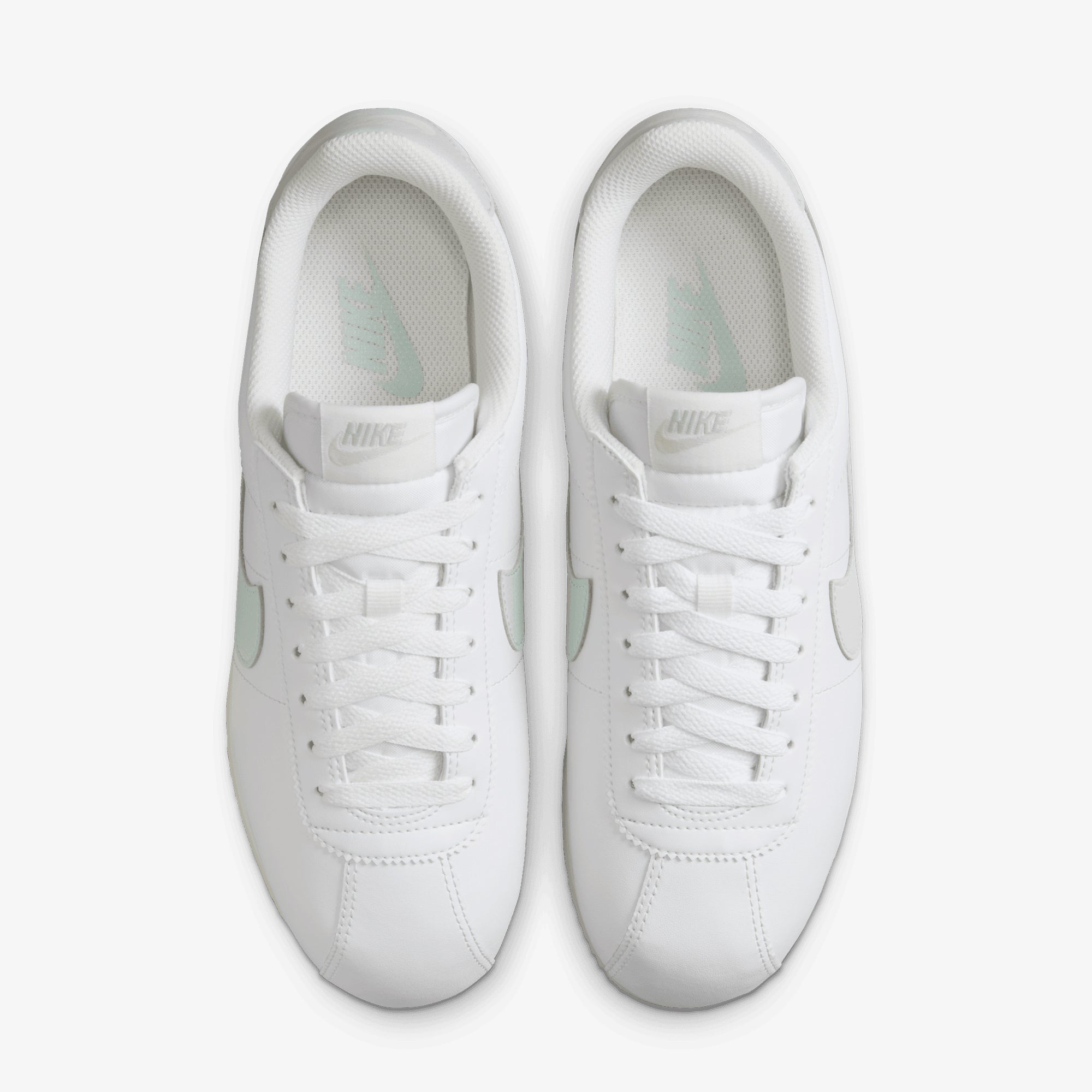 Nike | CORTEZ LEATHER { SUMMIT WHITE/LIGHT SILVER-SAIL - view 2