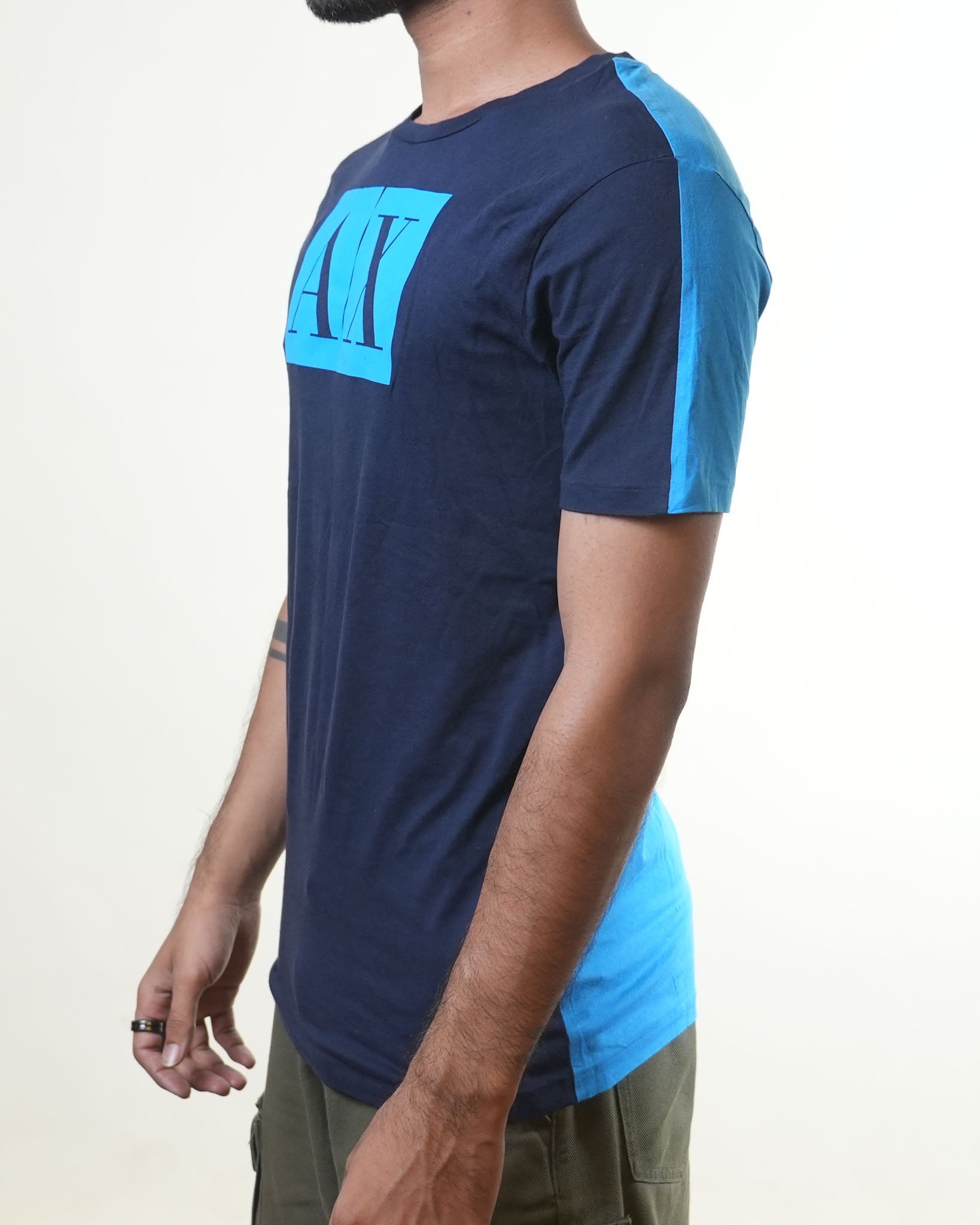 Armani Exchange Blue Basic Tee - view 2