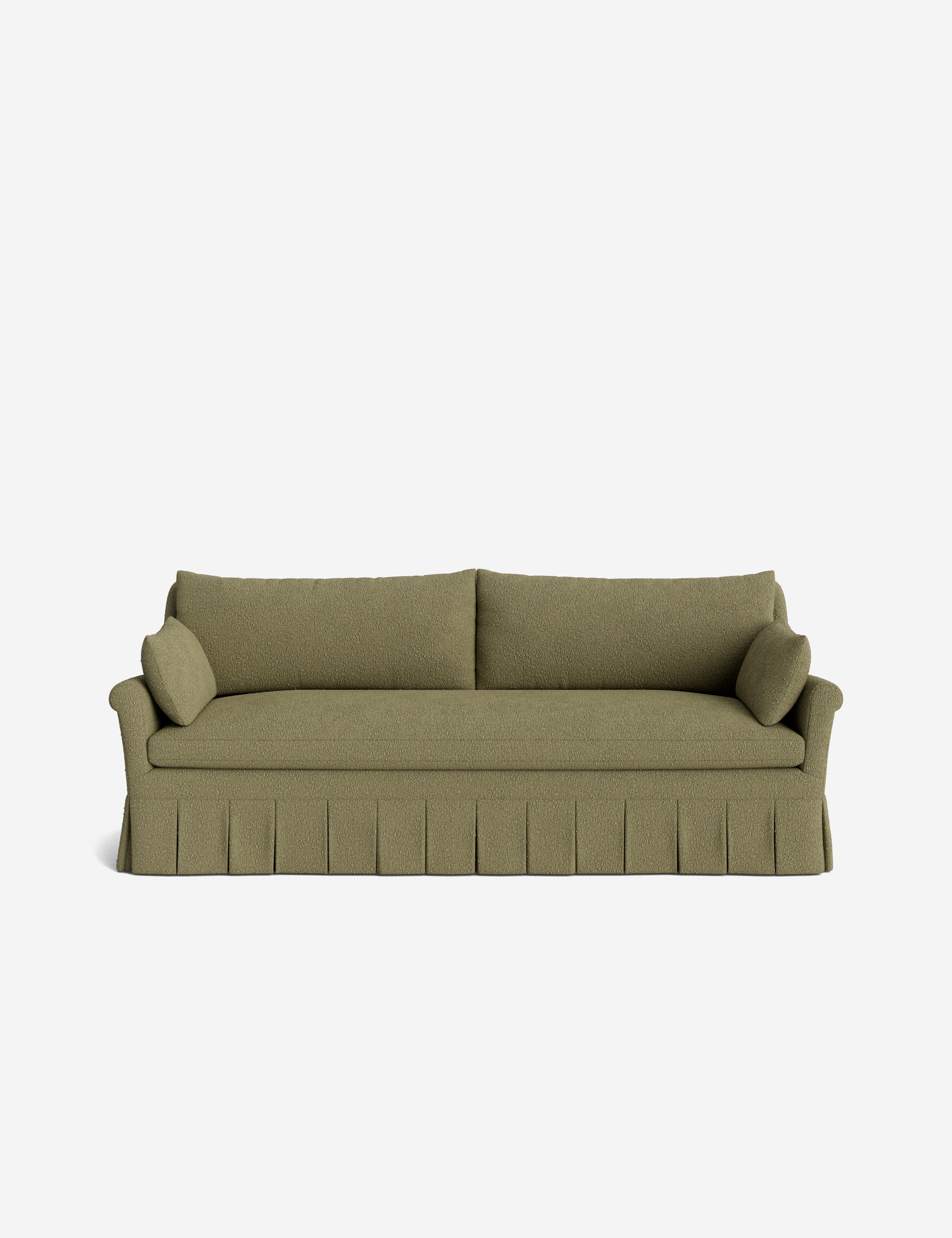 Lulu and Georgia Portola Rolled Arm Pleated Sofa - view 189