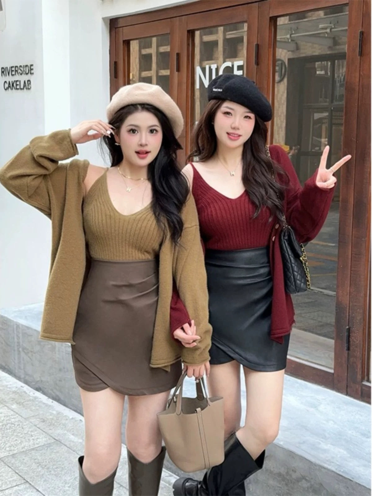 Alamode By Akanksha Elena Statement Woolen Tops with Cape Style Sweater - view 2
