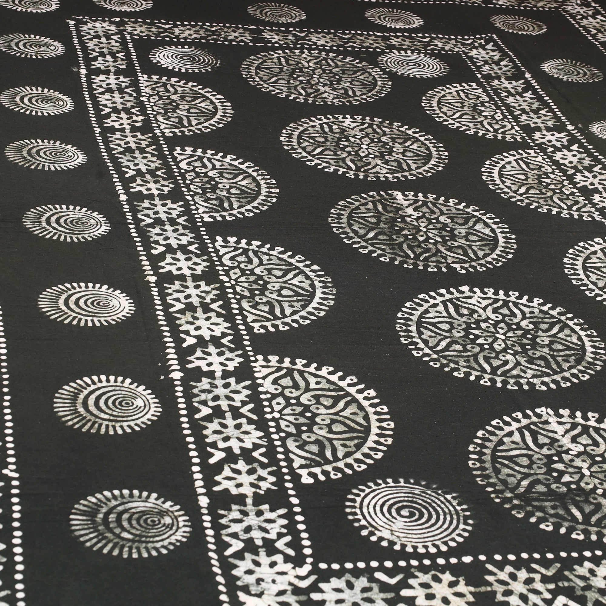 BATIK BY MD. SHARIFF Black - Cotton Hand Batik Print Single Bedsheet (91 x 57 ) 10 - view 2