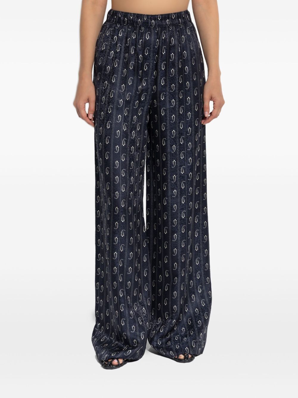 Tory Burch Jacquard silk trousers – Viscose 100% - view 2