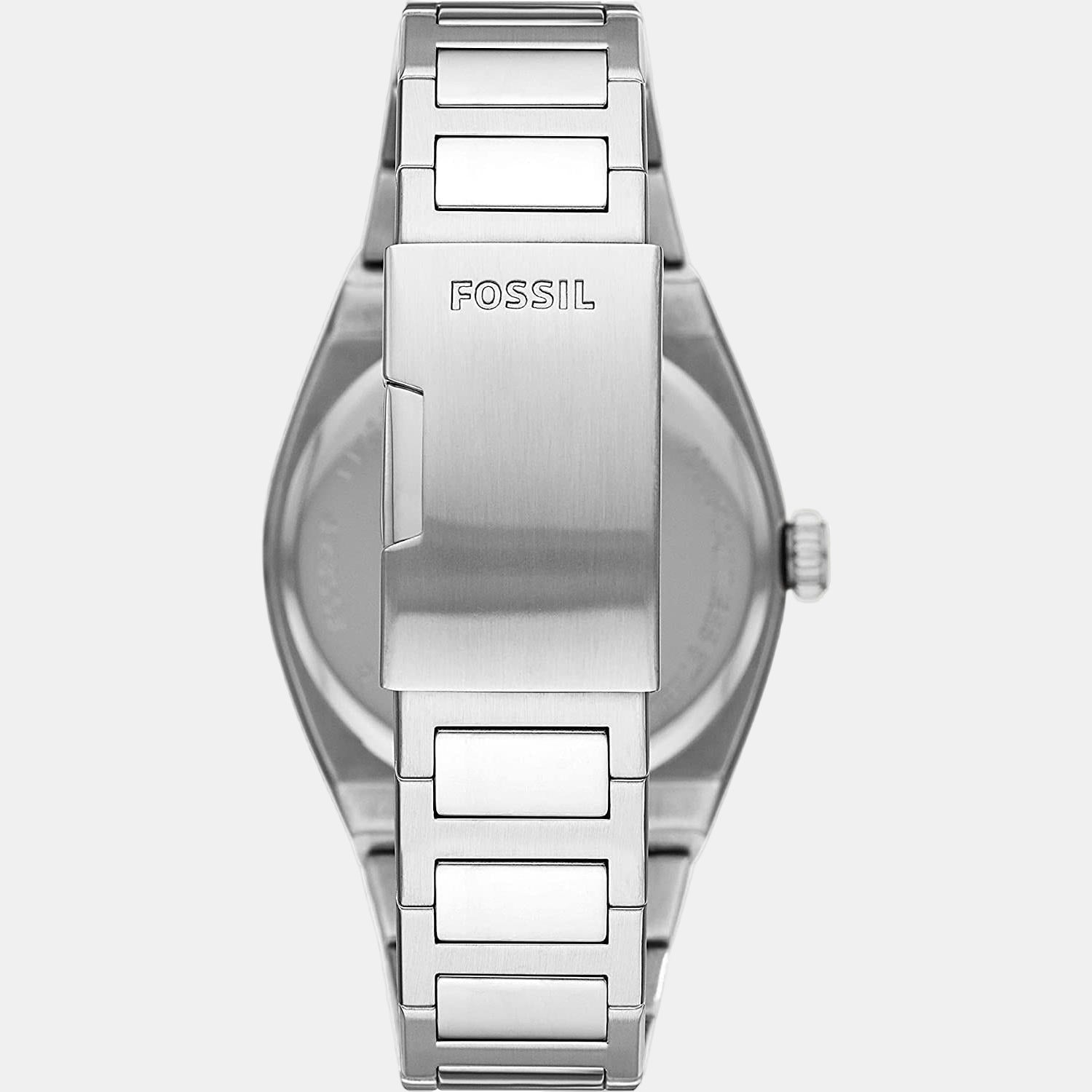 Fossil Everett Men Quartz Blue Dial Analog Stainless Steel Watch FS5822 - view 3