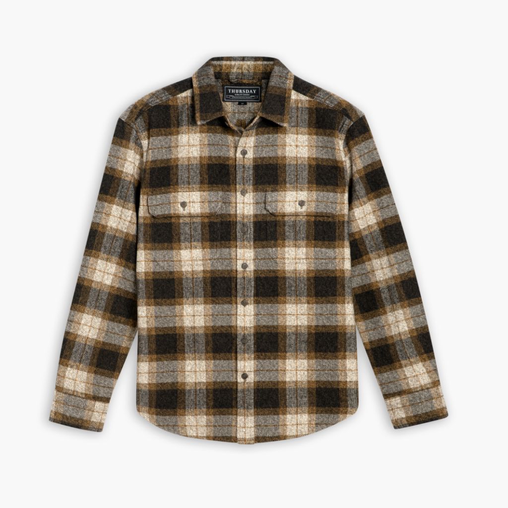 Thursday - Men's Shirts Summit Flannel Shirt | Tuscan Gold