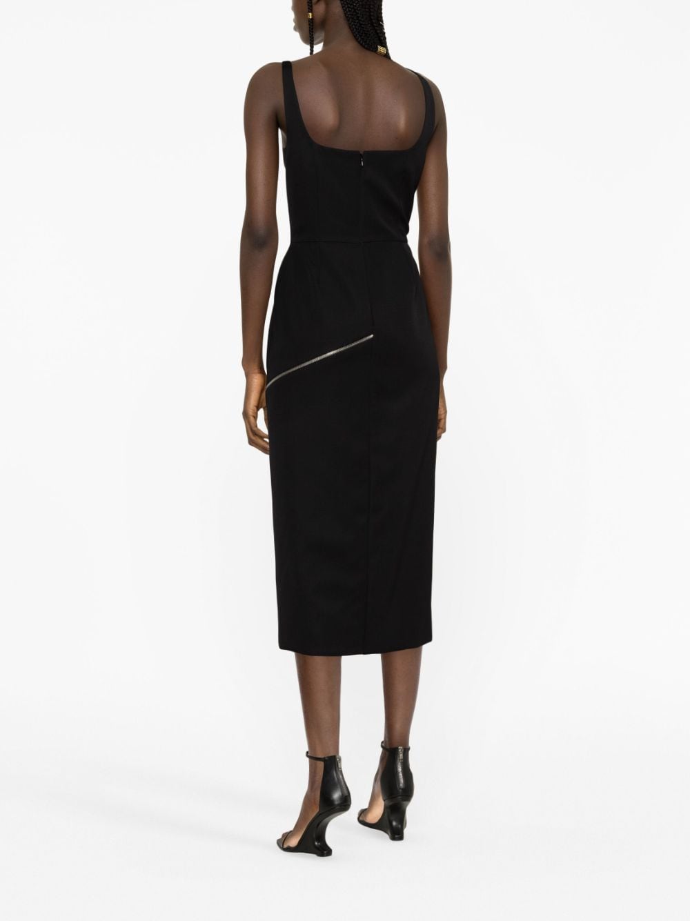 Alexander McQueen zip-embellished Midi Dress - view 6