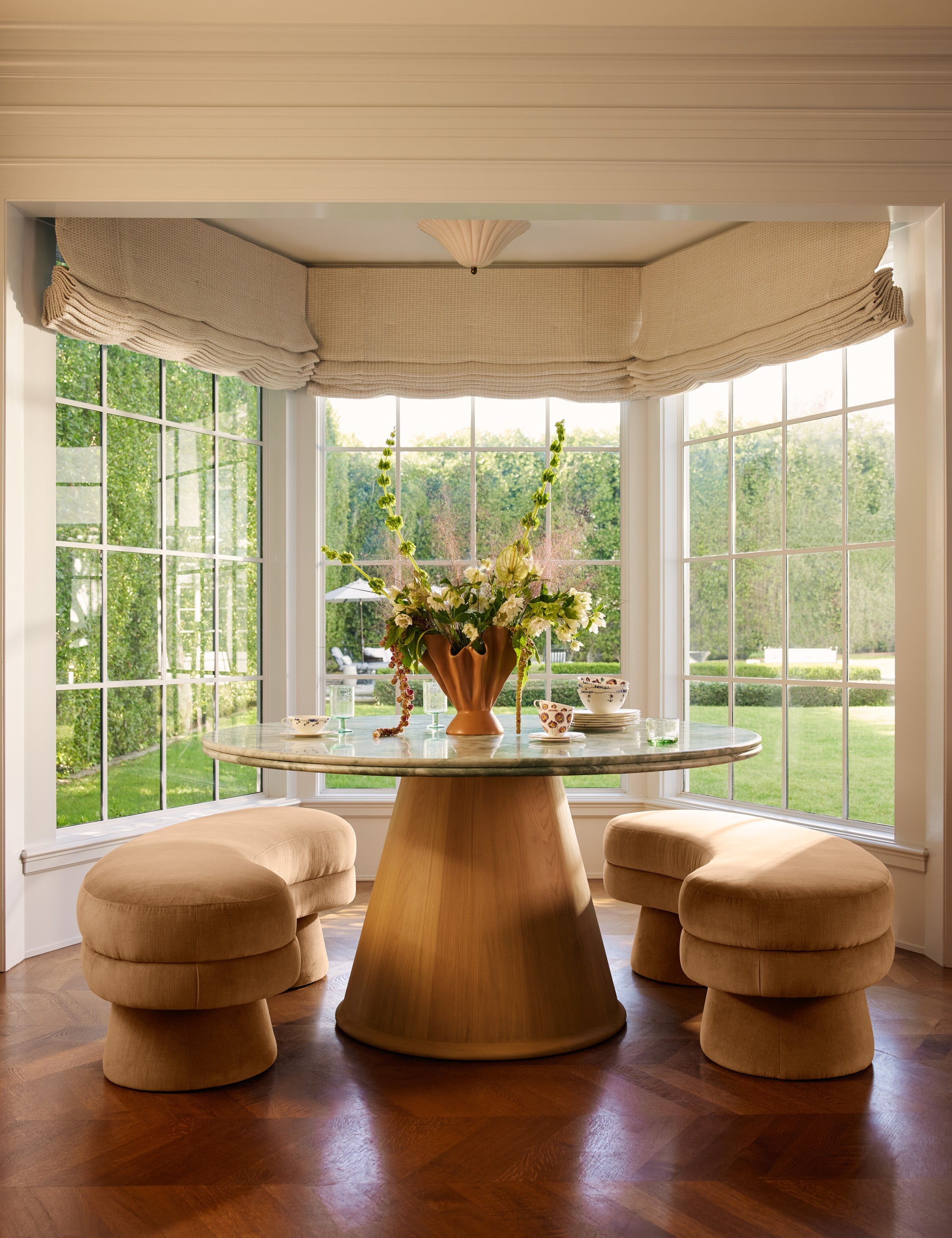 Lulu and Georgia Gladstone Flush Mount Light – Aged Brass - view 2