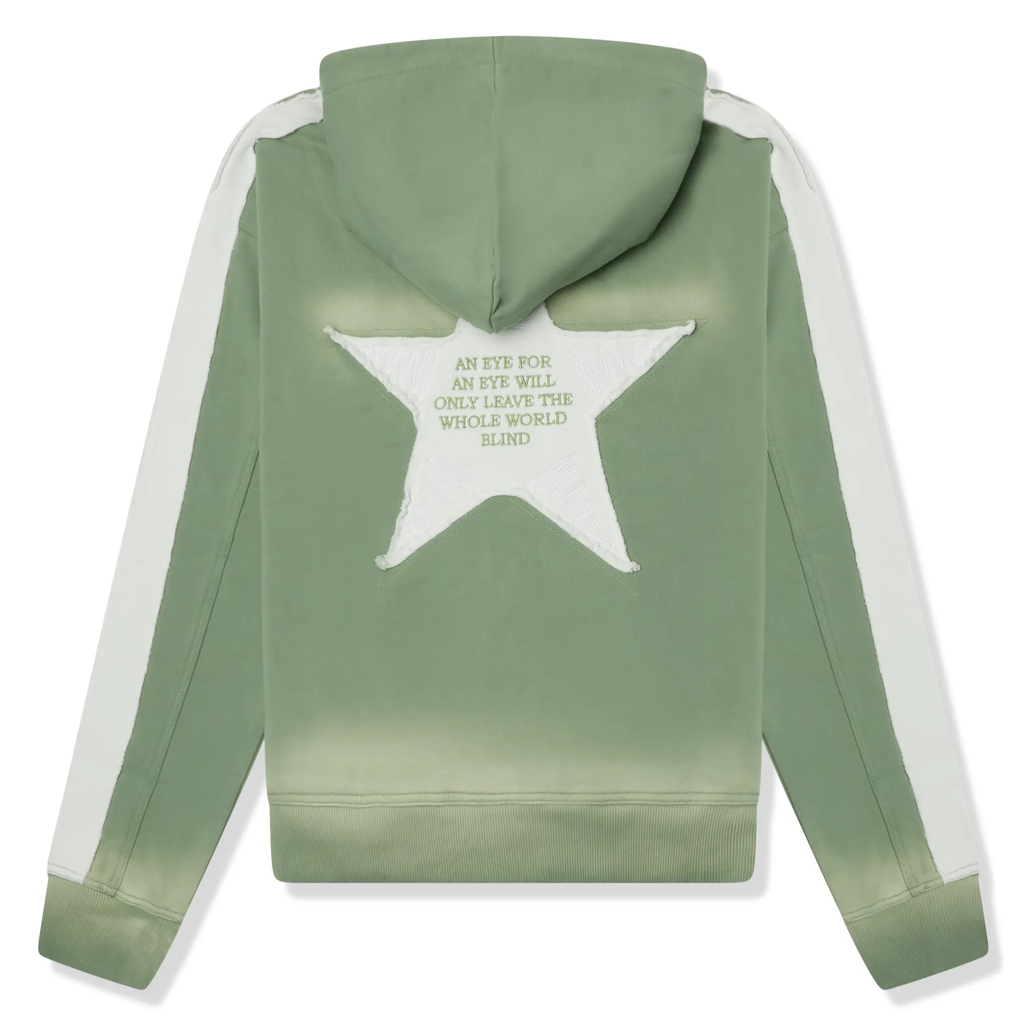 Last Lesson Washed Applique Green Hoodie - view 2
