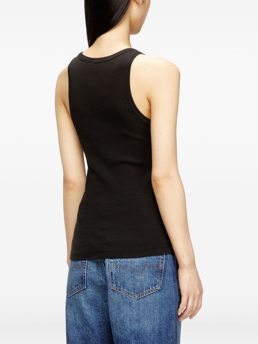 Diesel Logo cotton tank top – Elastane 6% Cotton 94% - view 2