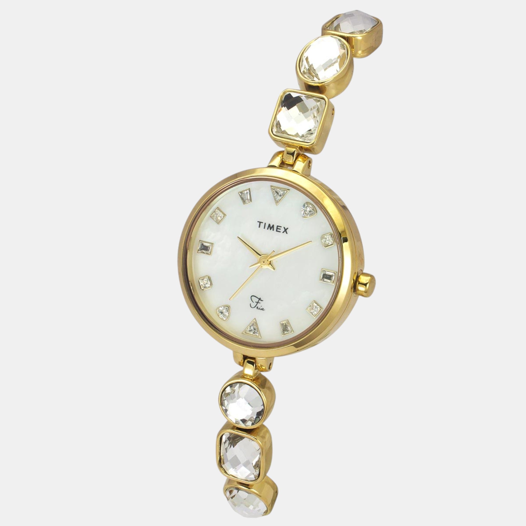 Timex Fria Women Quartz Mother Of Pearl Dial Analog Brass Watch TWEL17304 - view 2