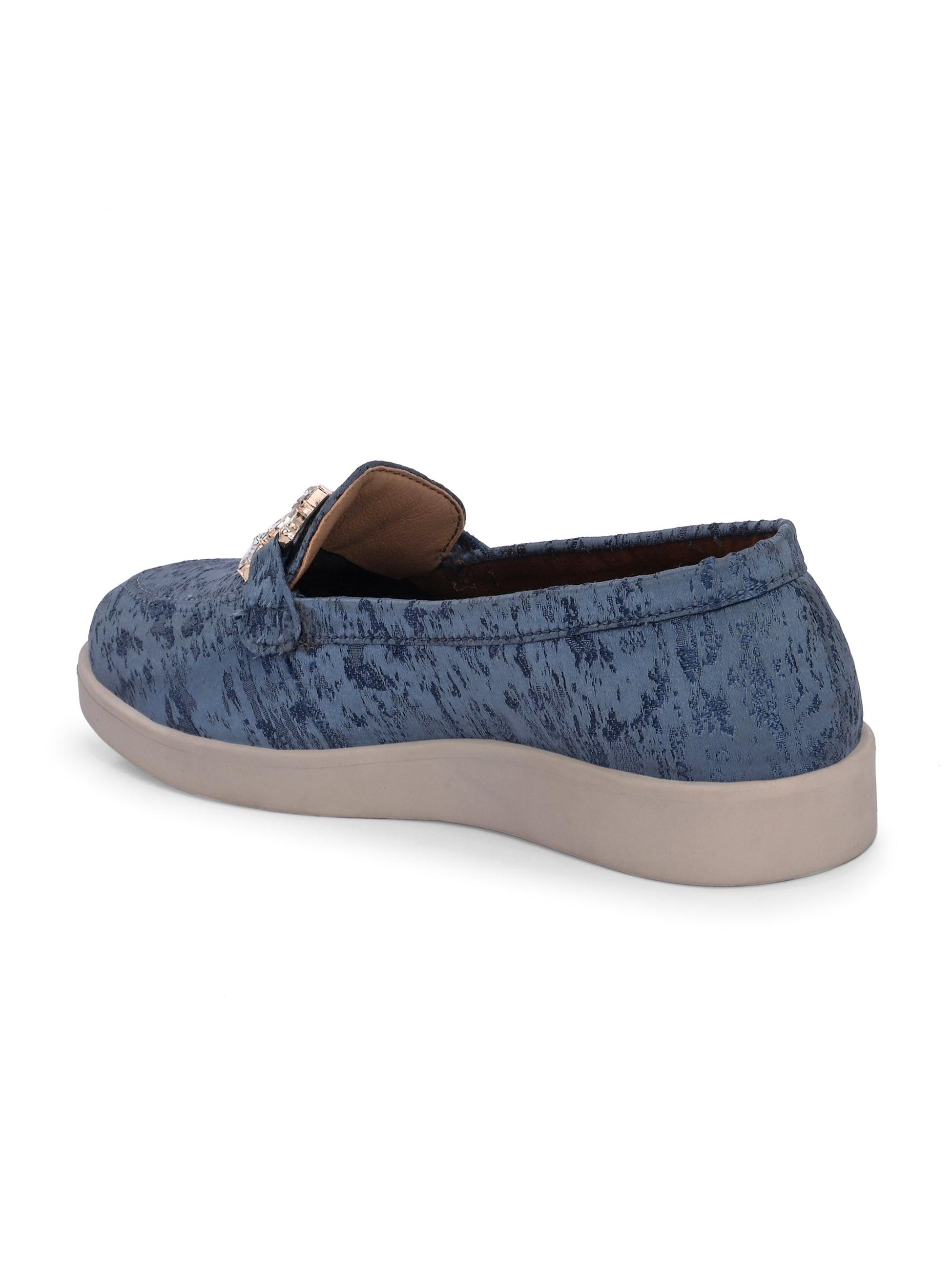 ladybossbyegoss Blue Diamond Casual Loafers by Lady Boss - view 6