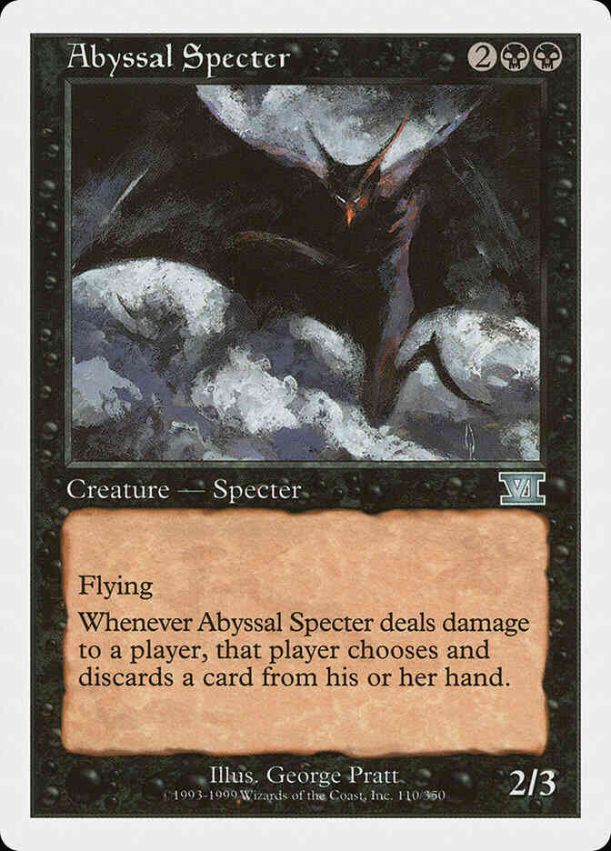 Abyssal specter 110 – Magic Abyssal Specter [110] [Classic Sixth Edition] [Non-Foil]