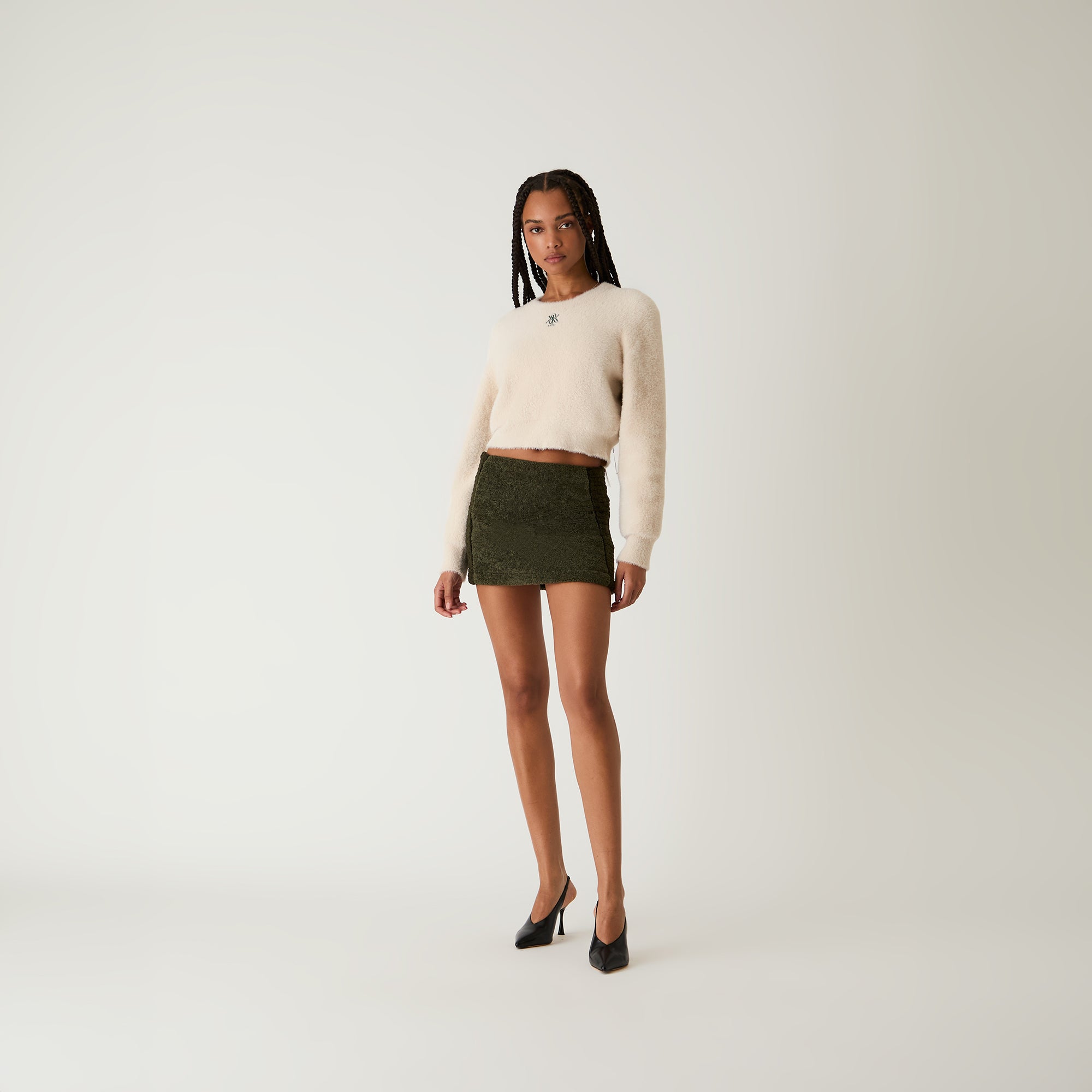 Kith Women Cecil Sherpa Mini Skirt - Cypress - view 2