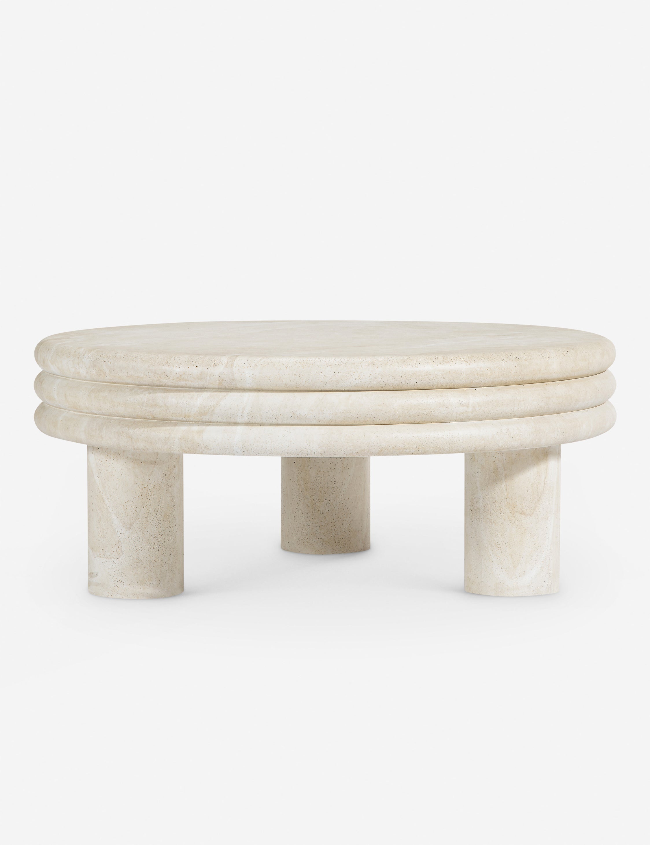 Lulu and Georgia Brittny Round Coffee Table by Button Atelier x Co.House Designs