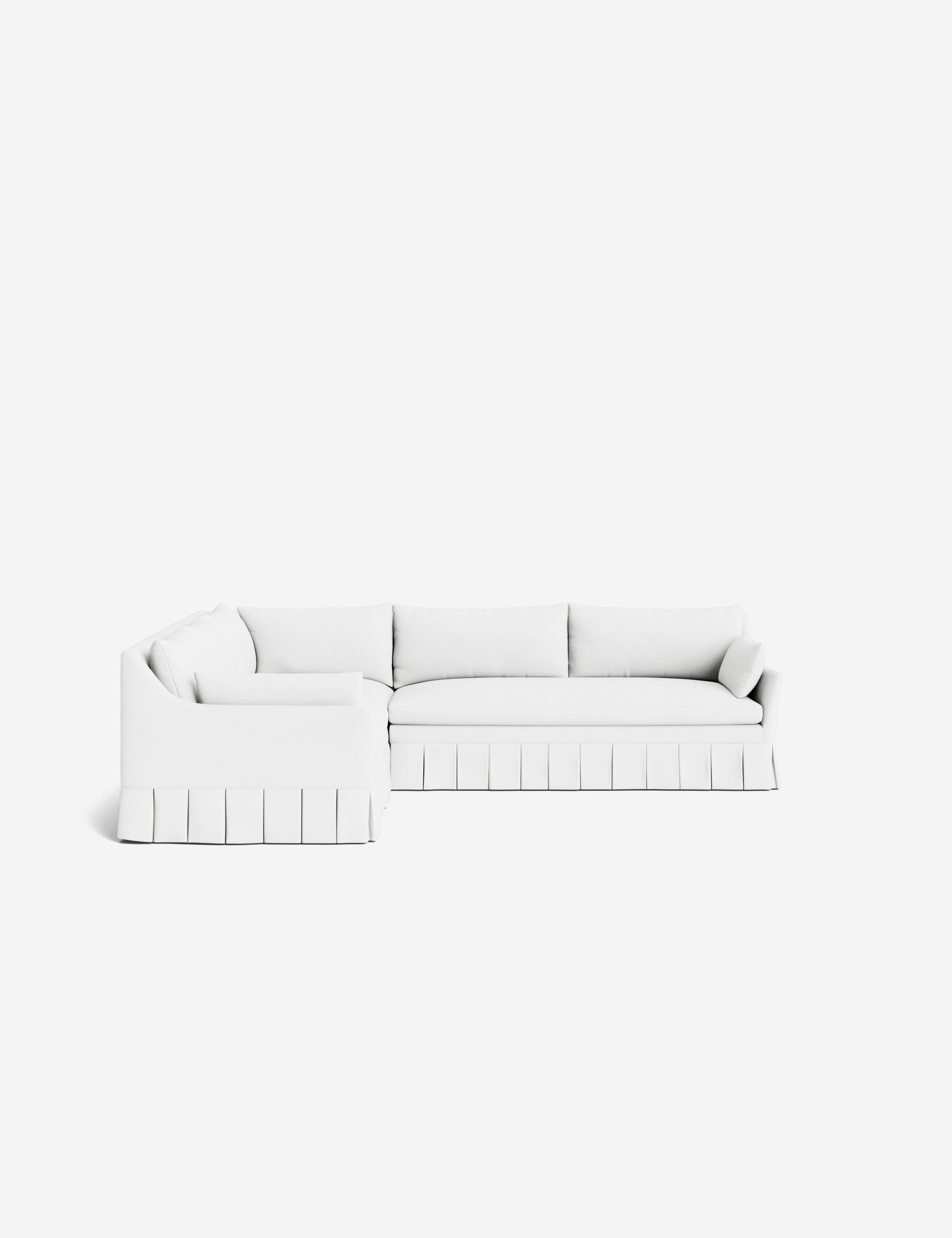 Lulu and Georgia Portola Luxe Depth Pleated Corner Sectional Sofa - view 105