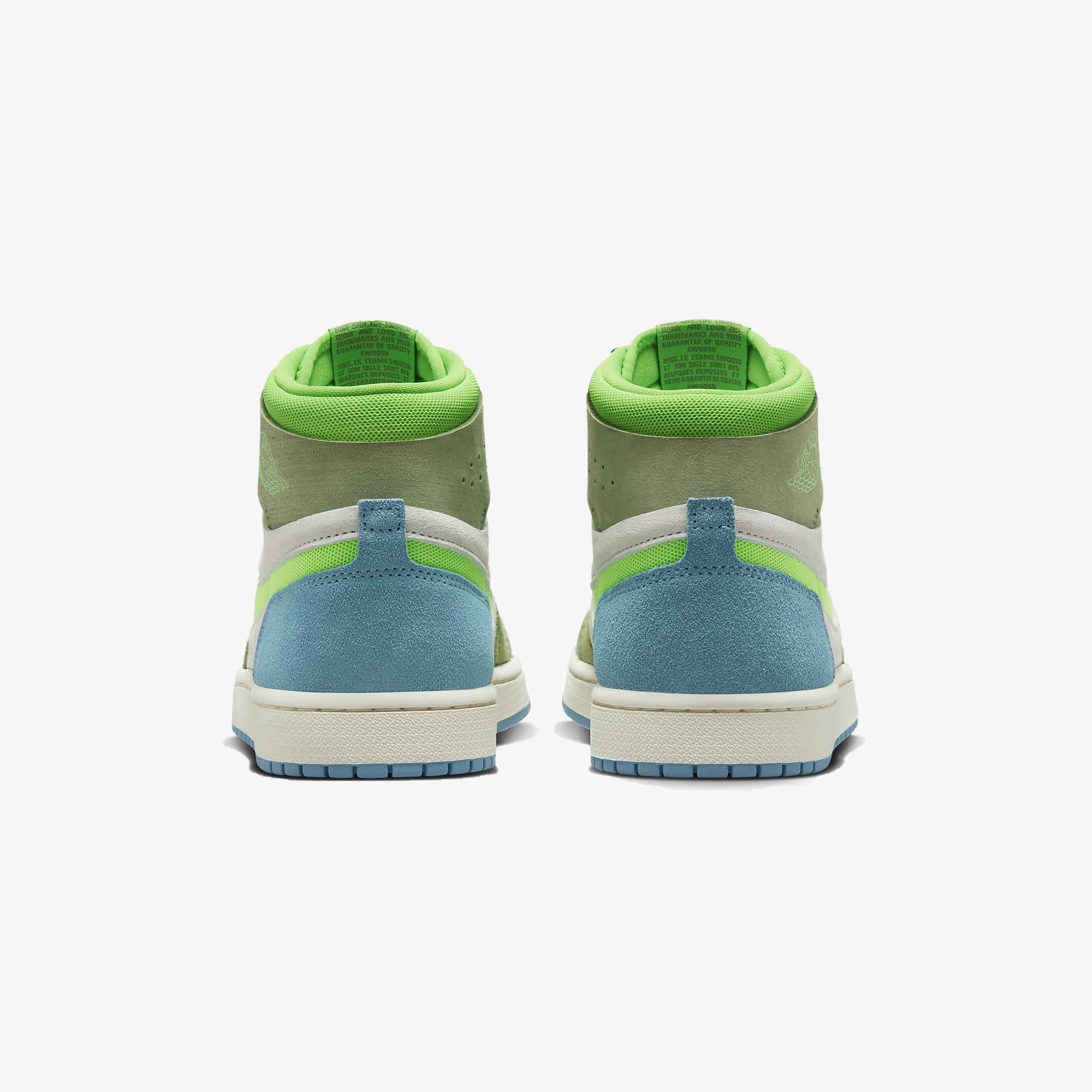 Jordan | AIR JORDAN 1 ZOOM CMFT 2 { CERULEAN/GREEN STRIKE-OIL GREEN-PHANTOM - view 2