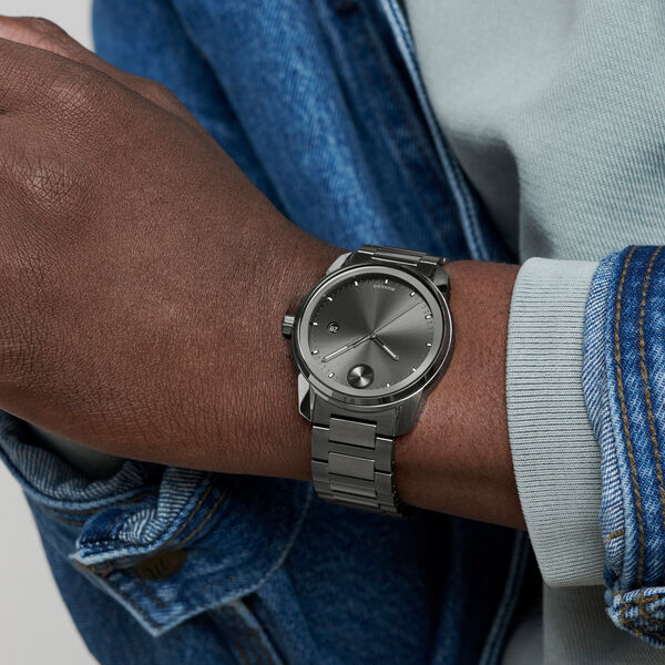 Movado Bold Verso Gunmetal Dial Men 42mm - view 3