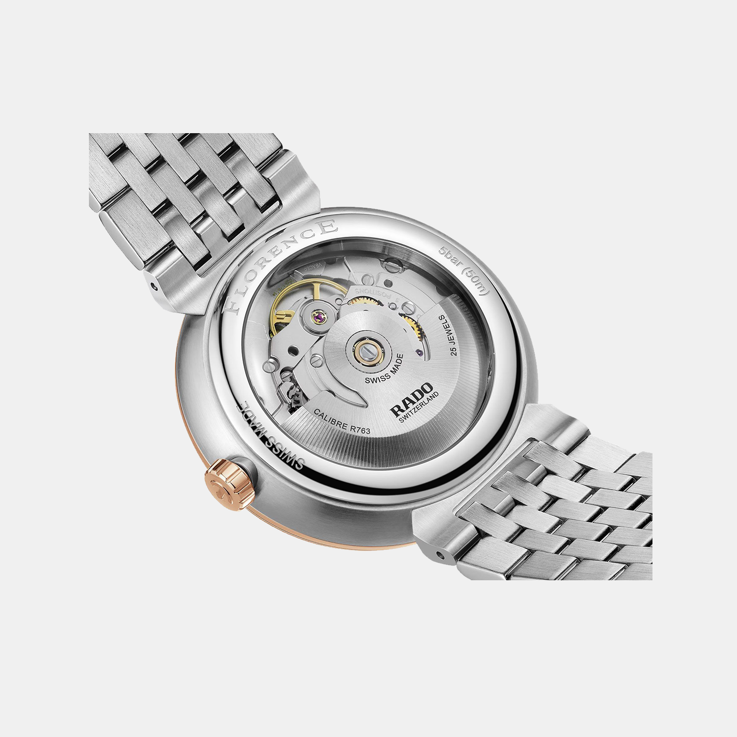Rado Florence Unisex Automatic Grey Dial Analog Stainless Steel Watch R48903103 - view 4