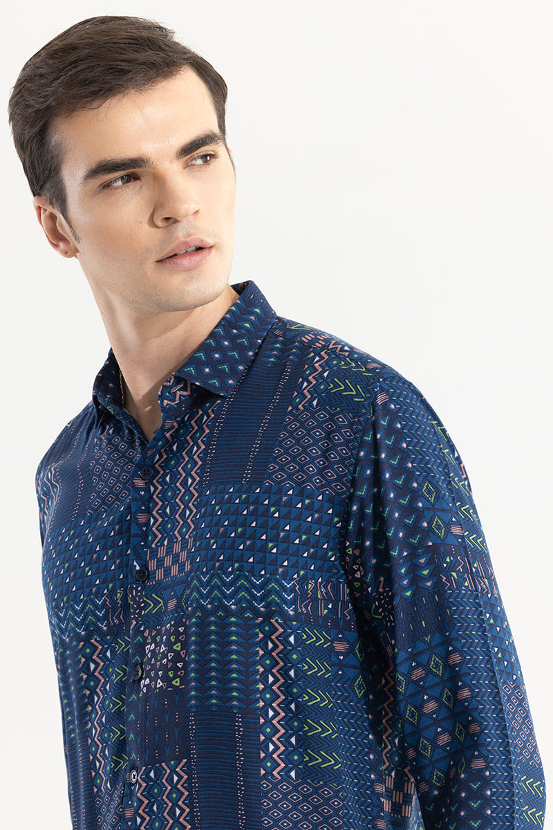 SNITCH Mixtape Blue Shirt - view 5