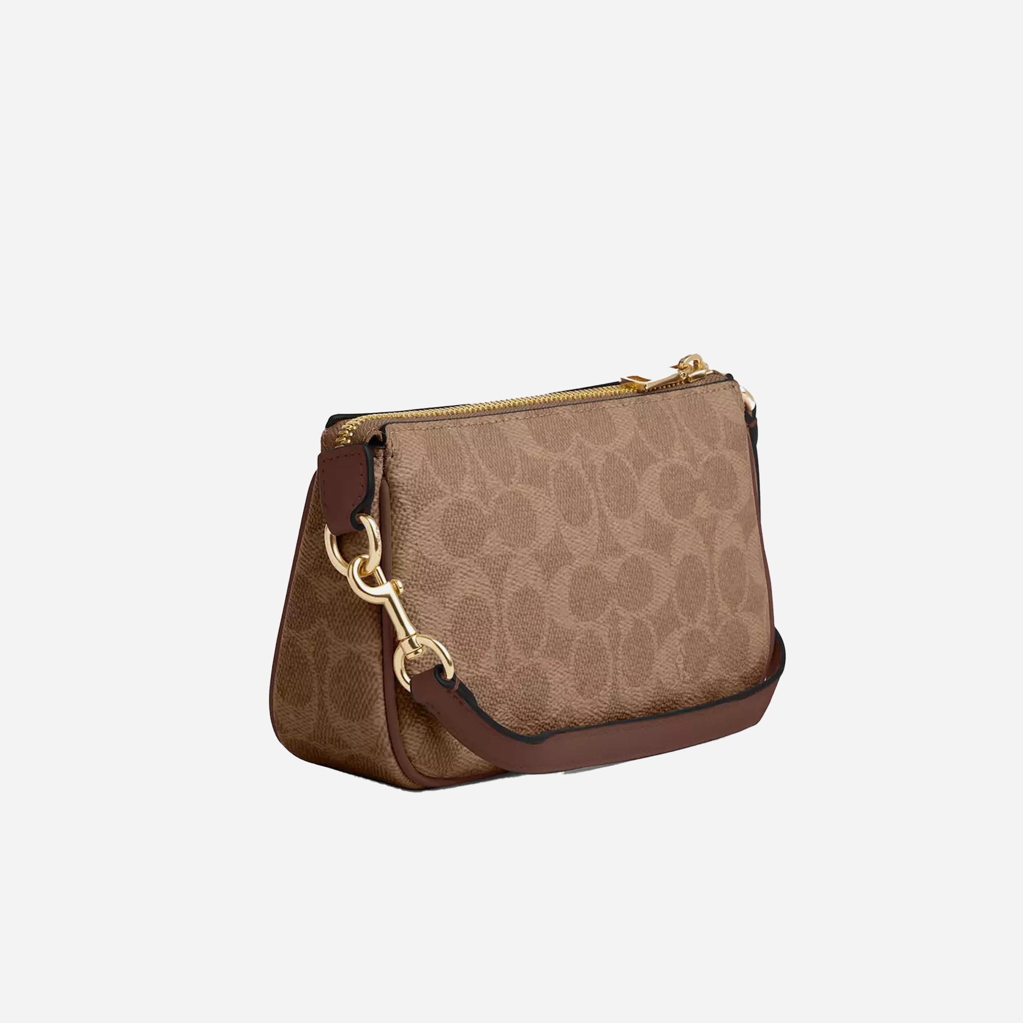 COACH Nolita 19 In Signature Canvas Gold/Tan/Brown - view 2