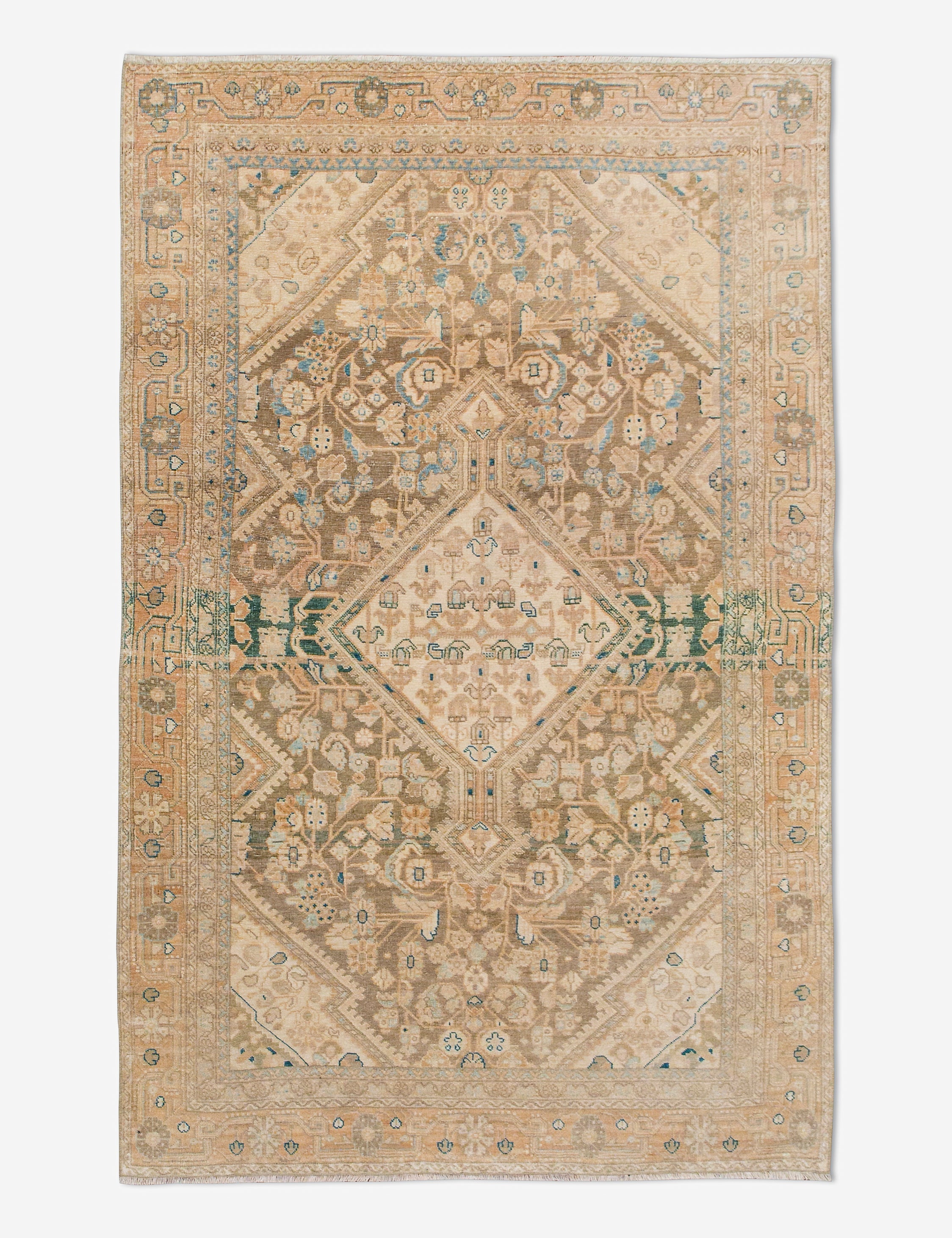 Lulu and Georgia Vintage Turkish Hand-Knotted Wool Rug No. 452, 4' x 6'7"